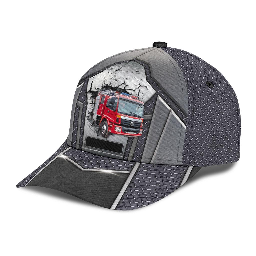 Personalized Firefighter Classic Cap, Personalized Gift for Firefighters Trucker Hats Custom Hats Gifts For Men & Women