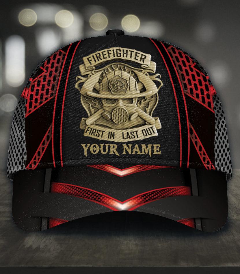 Personalized Firefighter Classic Cap, Personalized Gift for Firefighters Trucker Hats Custom Hats Gifts For Men & Women