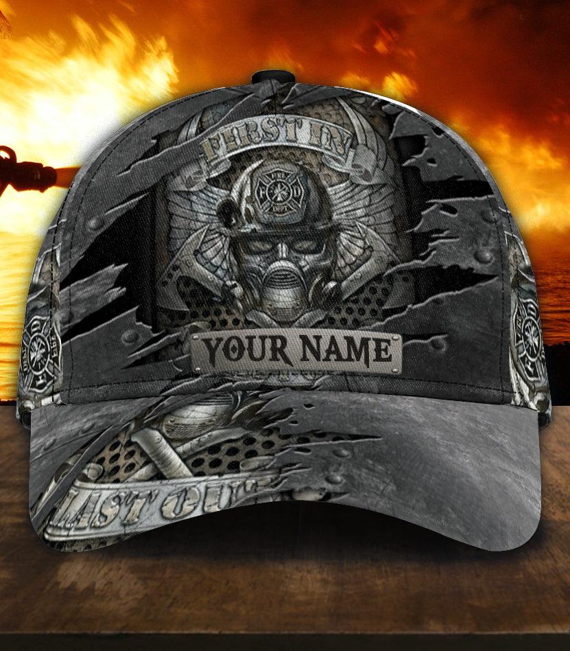 Personalized Firefighter Classic Cap, Personalized Gift for Firefighters Trucker Hats Custom Hats Gifts For Men & Women