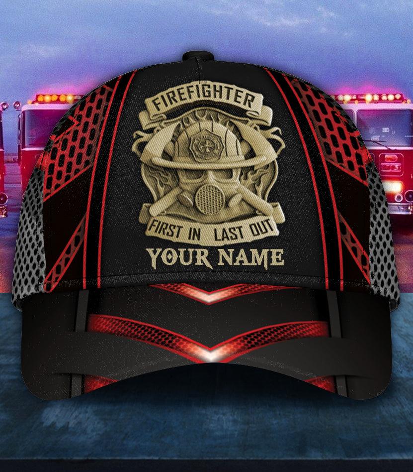 Personalized Firefighter Classic Cap, Personalized Gift for Firefighters Trucker Hats Custom Hats Gifts For Men & Women