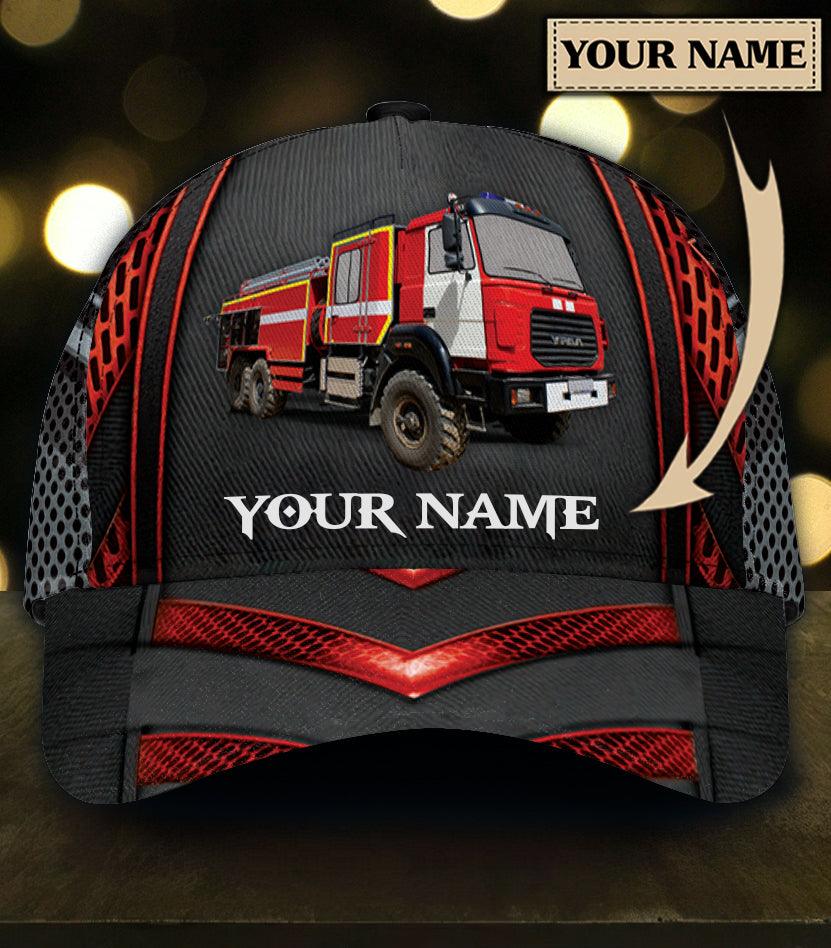 Personalized Firefighter Classic Cap, Personalized Gift for Firefighters Trucker Hats Custom Hats Gifts For Men & Women