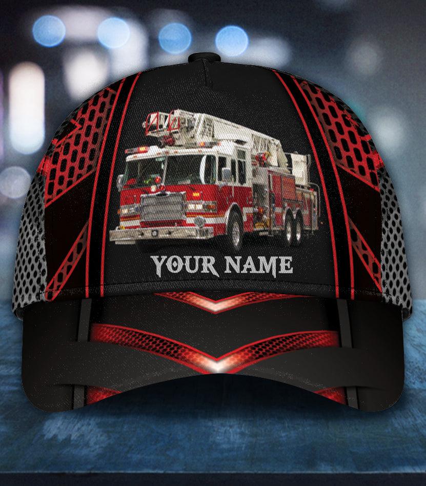 Personalized Firefighter Classic Cap, Personalized Gift for Firefighters Trucker Hats Custom Hats Gifts For Men & Women