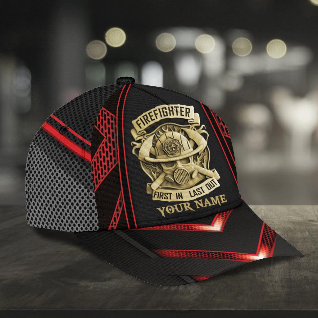 Personalized Firefighter Classic Cap, Personalized Gift for Firefighters Trucker Hats Custom Hats Gifts For Men & Women