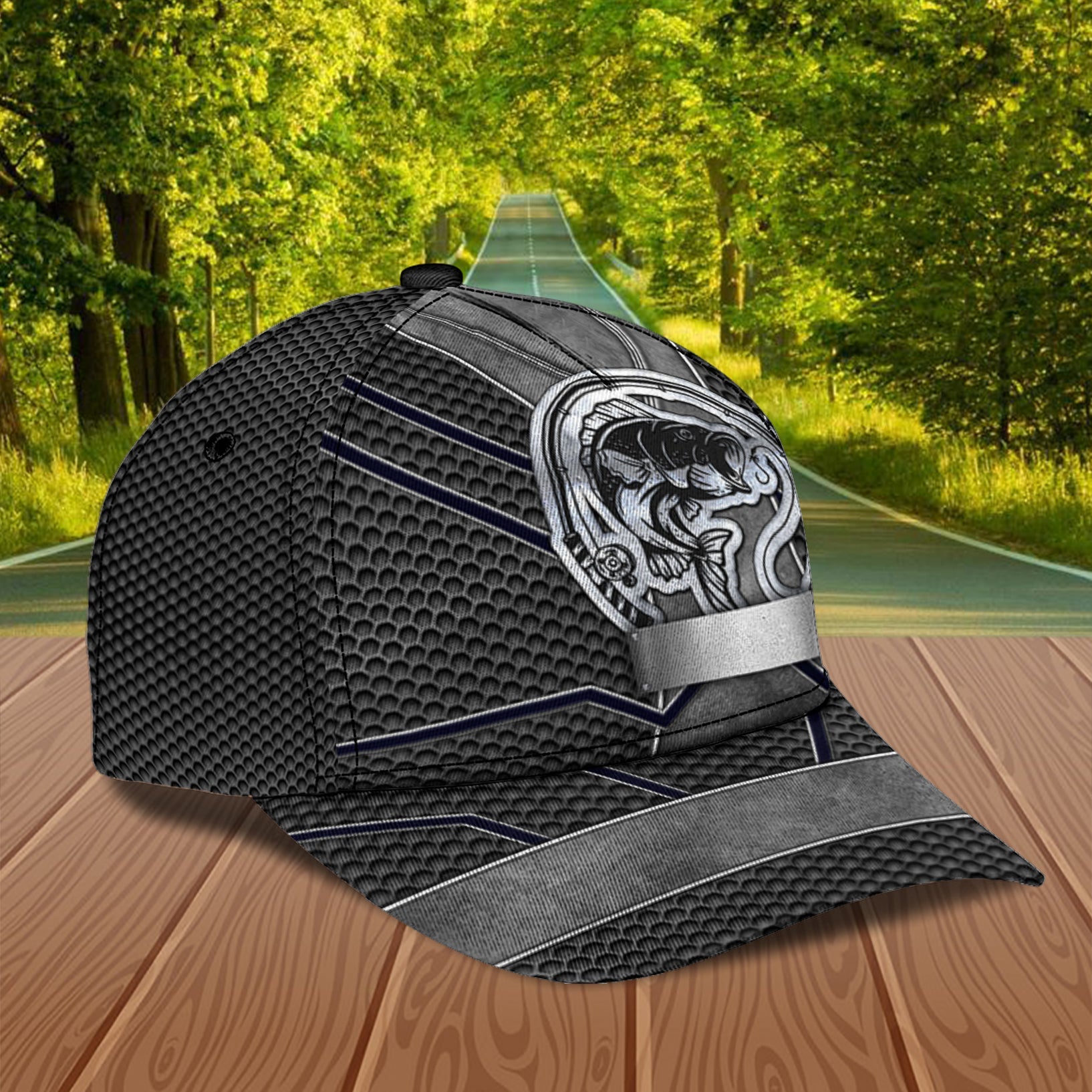 Personalized Fishing Classic Cap, Personalized Gift for Fishing Lovers Trucker Hats Custom Hats Gifts For Men & Women