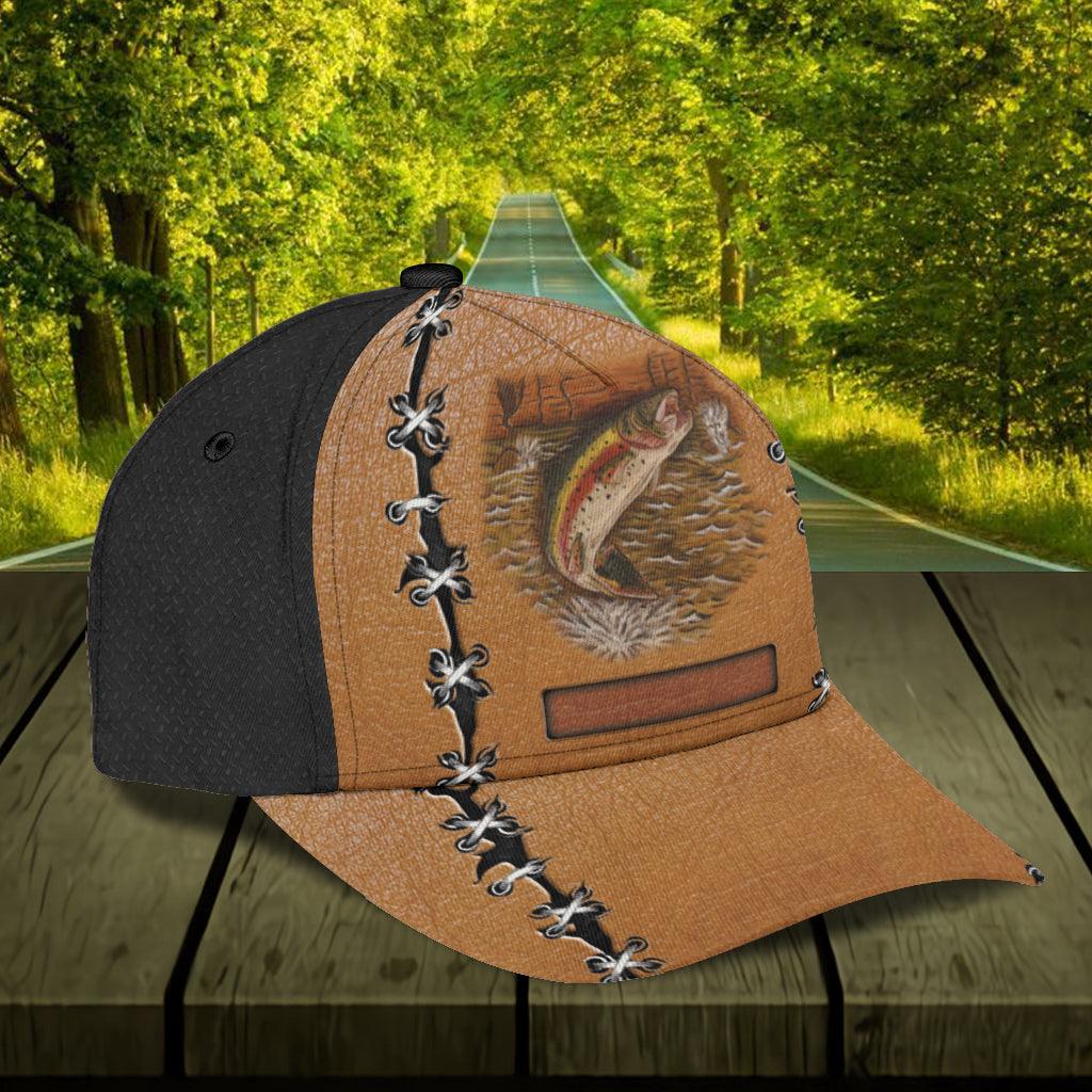 Personalized Fishing Classic Cap, Personalized Gift for Fishing Lovers Trucker Hats Custom Hats Gifts For Men & Women