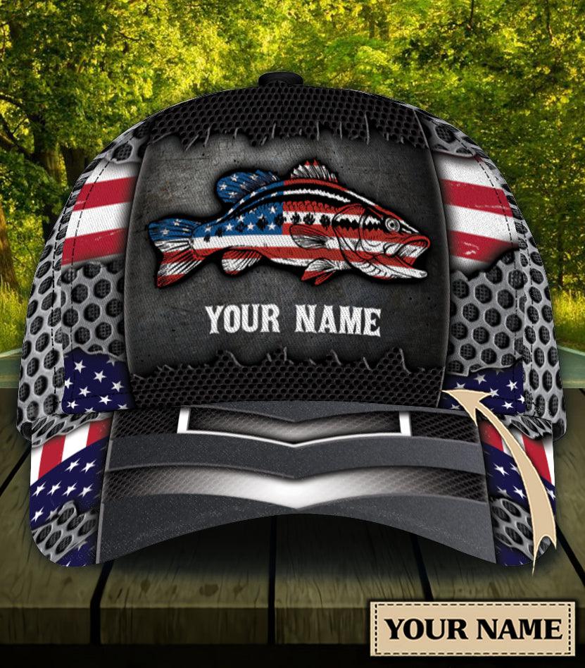 Personalized Fishing Classic Cap, Personalized Gift for Fishing Lovers Trucker Hats Custom Hats Gifts For Men & Women