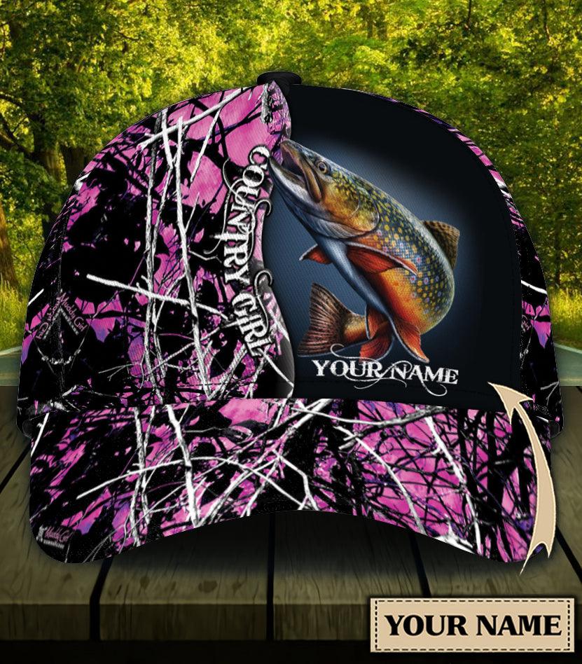 Personalized Fishing Classic Cap, Personalized Gift for Fishing Lovers Trucker Hats Custom Hats Gifts For Men & Women