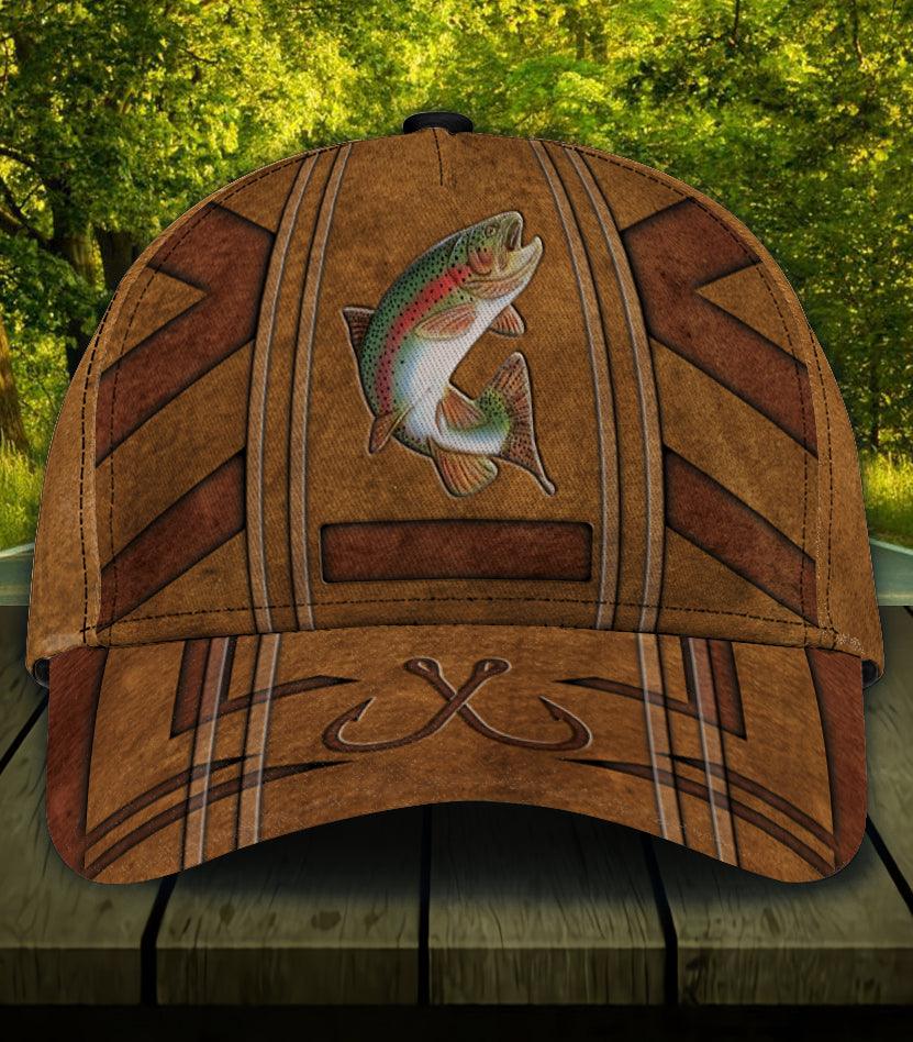 Personalized Fishing Classic Cap, Personalized Gift for Fishing Lovers Trucker Hats Custom Hats Gifts For Men & Women
