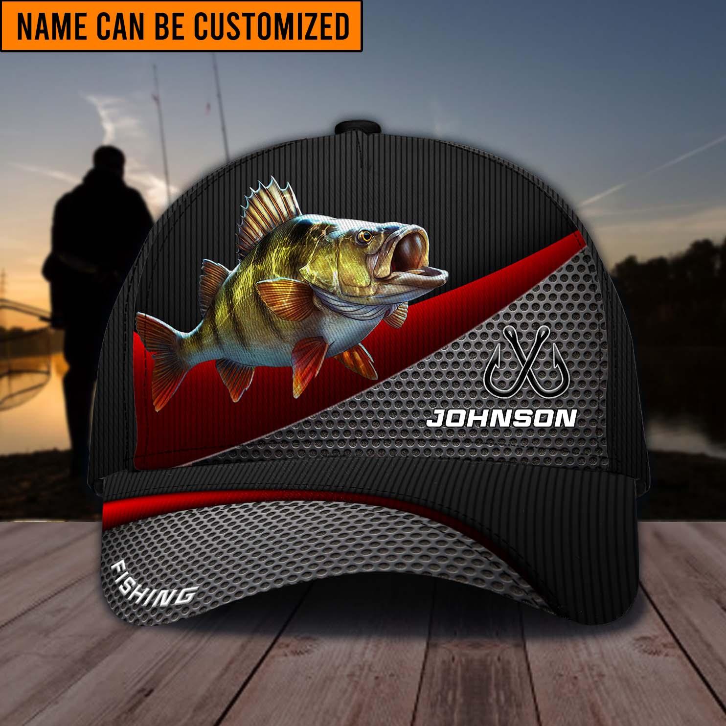 Personalized Fishing Classic Cap, Personalized Gift for Fishing Lovers Trucker Hats Custom Hats Gifts For Men & Women