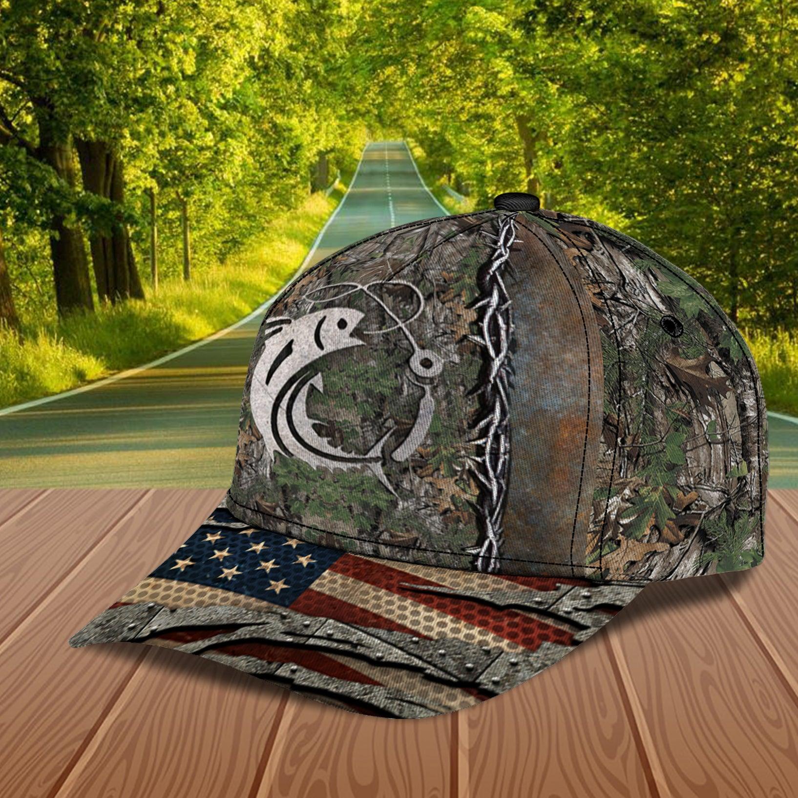 Personalized Fishing Classic Cap, Personalized Gift for Fishing Lovers Trucker Hats Custom Hats Gifts For Men & Women