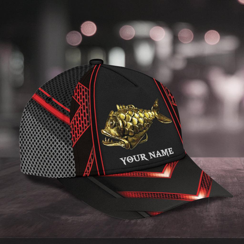 Personalized Fishing Classic Cap, Personalized Gift for Fishing Lovers Trucker Hats Custom Hats Gifts For Men & Women