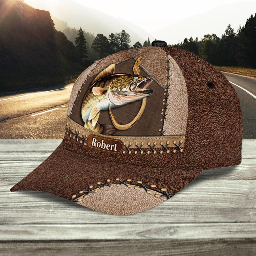 Personalized Fishing Classic Cap, Personalized Gift for Fishing Lovers Trucker Hats Custom Hats Gifts For Men & Women