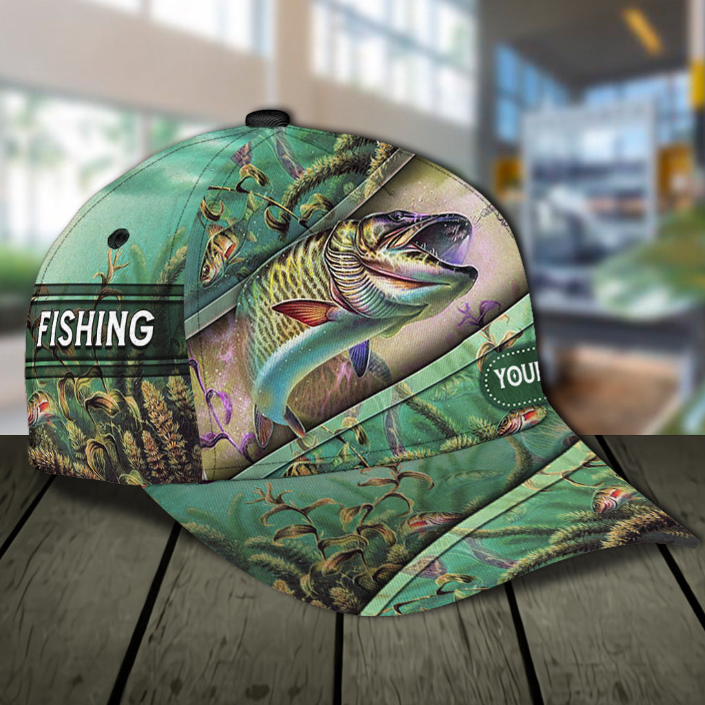 Personalized Fishing Classic Cap, Personalized Gift for Fishing Lovers Trucker Hats Custom Hats Gifts For Men & Women