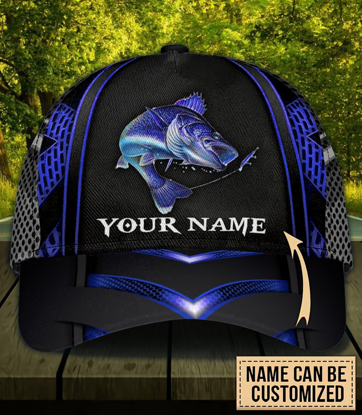 Personalized Fishing Classic Cap, Personalized Gift for Fishing Lovers Trucker Hats Custom Hats Gifts For Men & Women