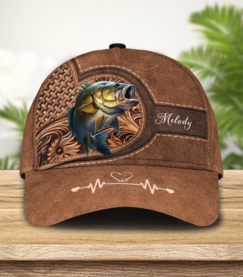 Personalized Fishing Classic Cap, Personalized Gift for Fishing Lovers Trucker Hats Custom Hats Gifts For Men & Women