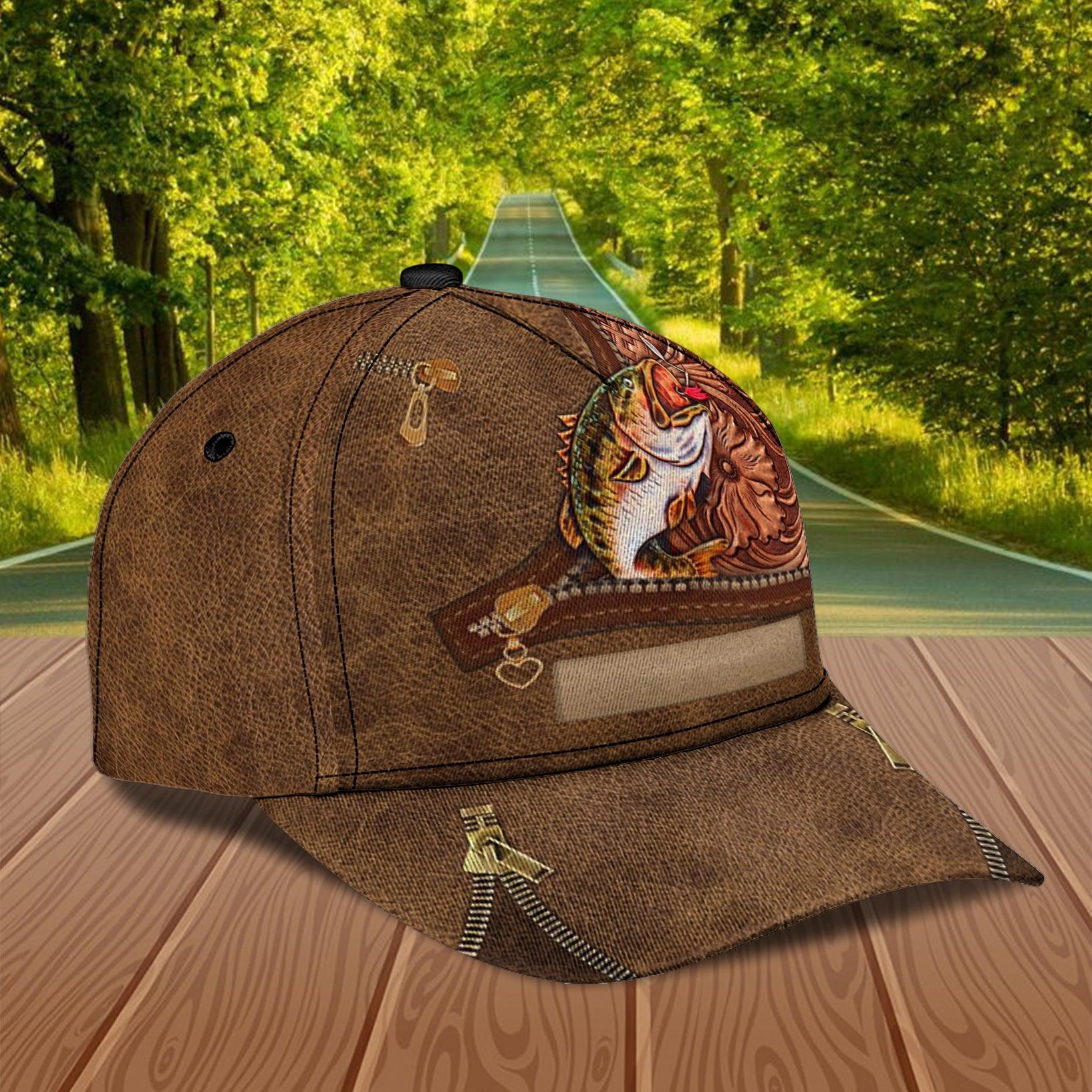 Personalized Fishing Classic Cap, Personalized Gift for Fishing Lovers Trucker Hats Custom Hats Gifts For Men & Women