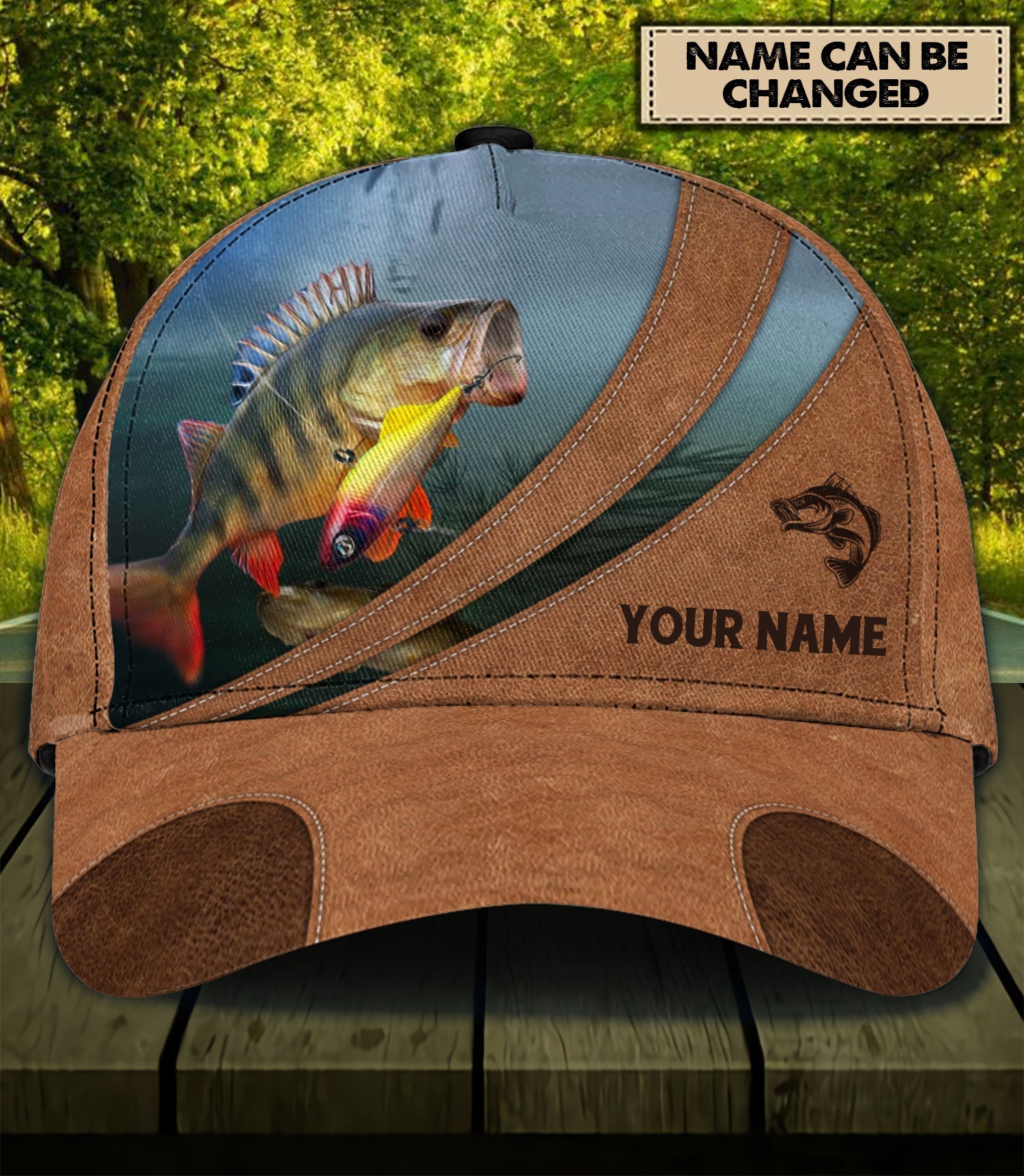 Personalized Fishing Classic Cap, Personalized Gift for Fishing Lovers Trucker Hats Custom Hats Gifts For Men & Women