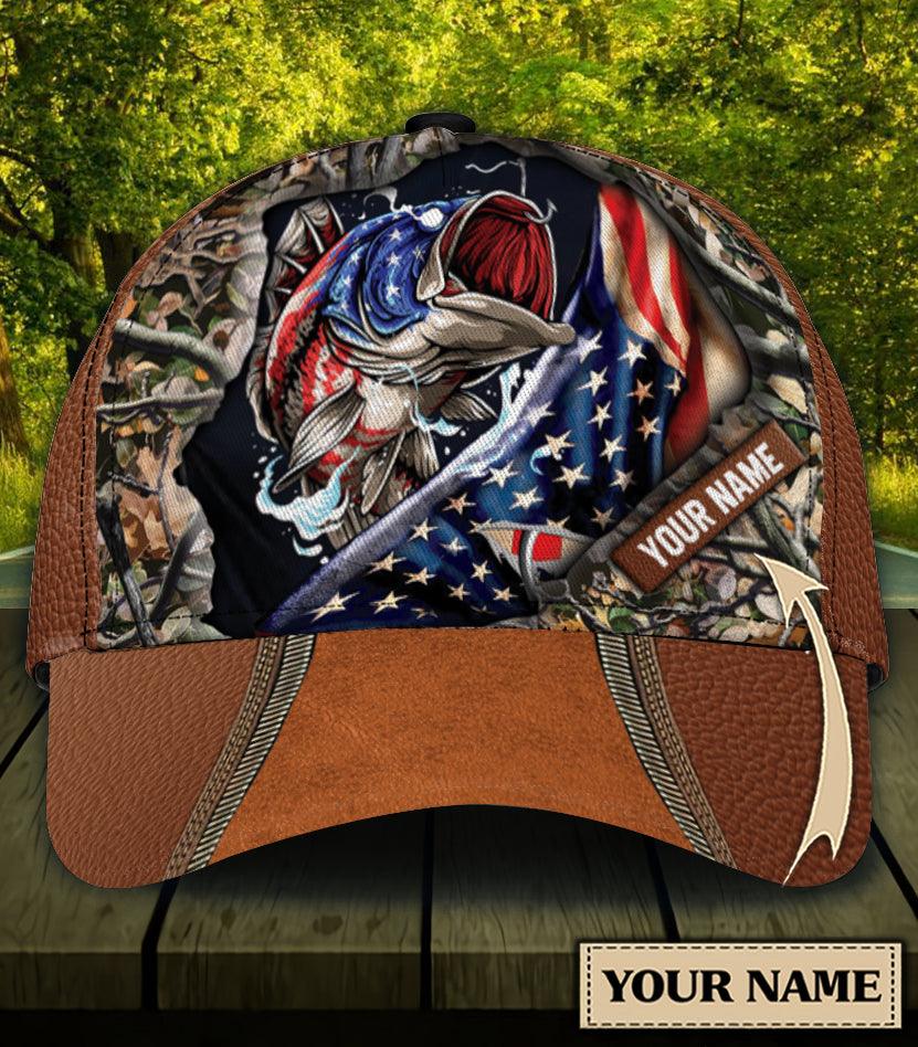 Personalized Fishing Classic Cap, Personalized Gift for Fishing Lovers Trucker Hats Custom Hats Gifts For Men & Women