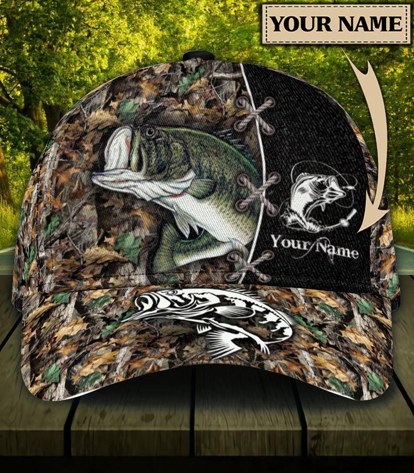 Personalized Fishing Classic Cap, Personalized Gift for Fishing Lovers Trucker Hats Custom Hats Gifts For Men & Women