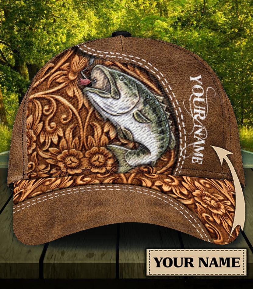 Personalized Fishing Classic Cap, Personalized Gift for Fishing Lovers Trucker Hats Custom Hats Gifts For Men & Women
