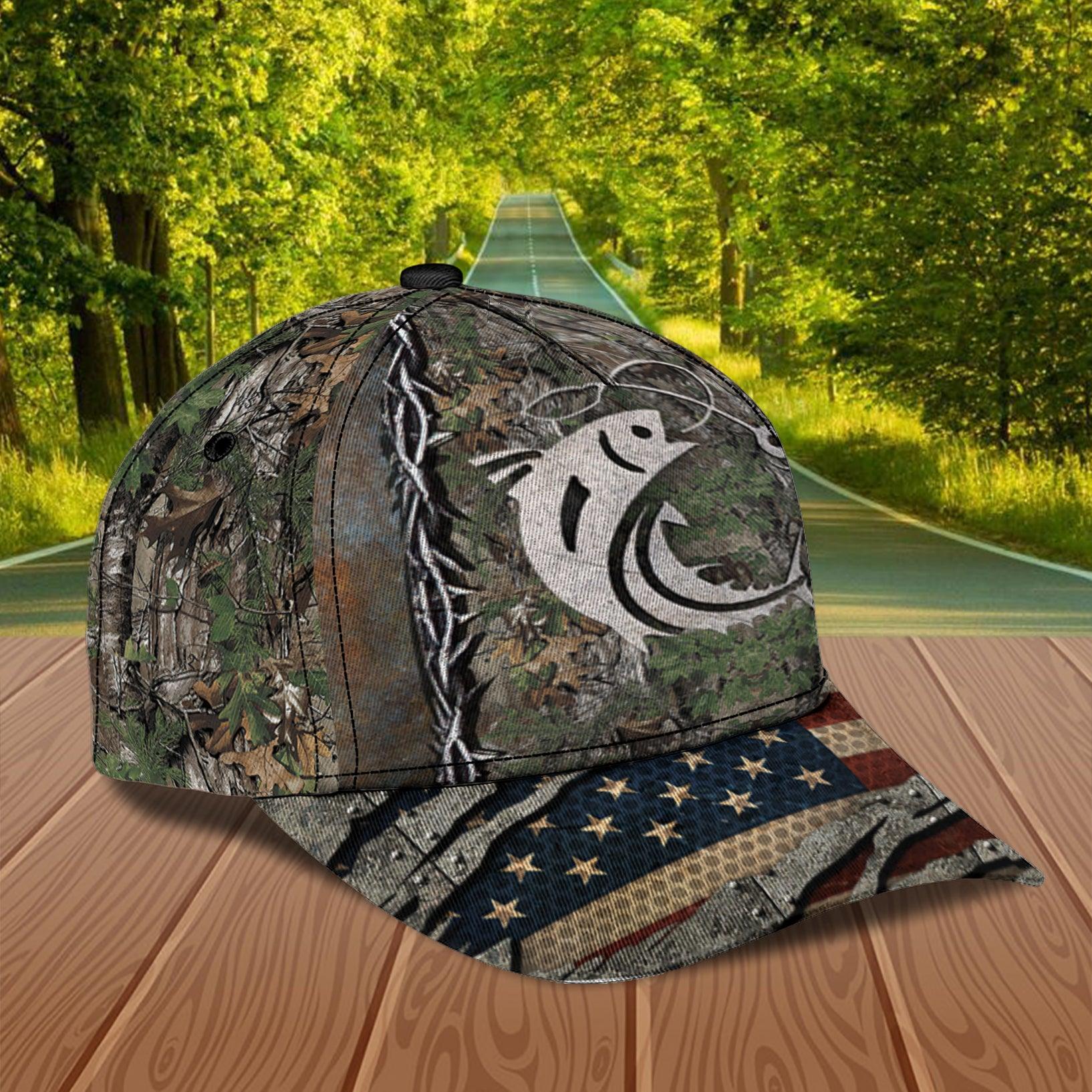 Personalized Fishing Classic Cap, Personalized Gift for Fishing Lovers Trucker Hats Custom Hats Gifts For Men & Women