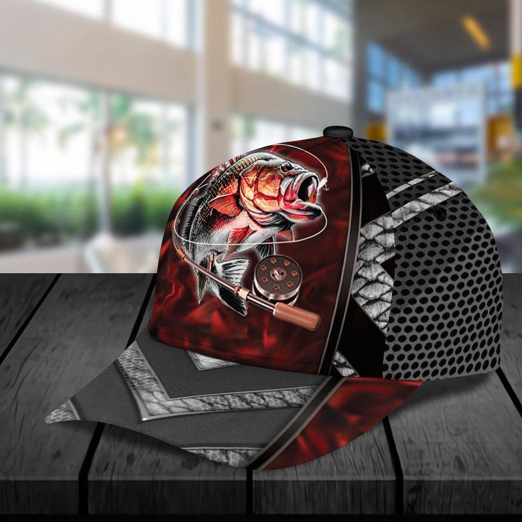 Personalized Fishing Classic Cap, Personalized Gift for Fishing Lovers Trucker Hats Custom Hats Gifts For Men & Women