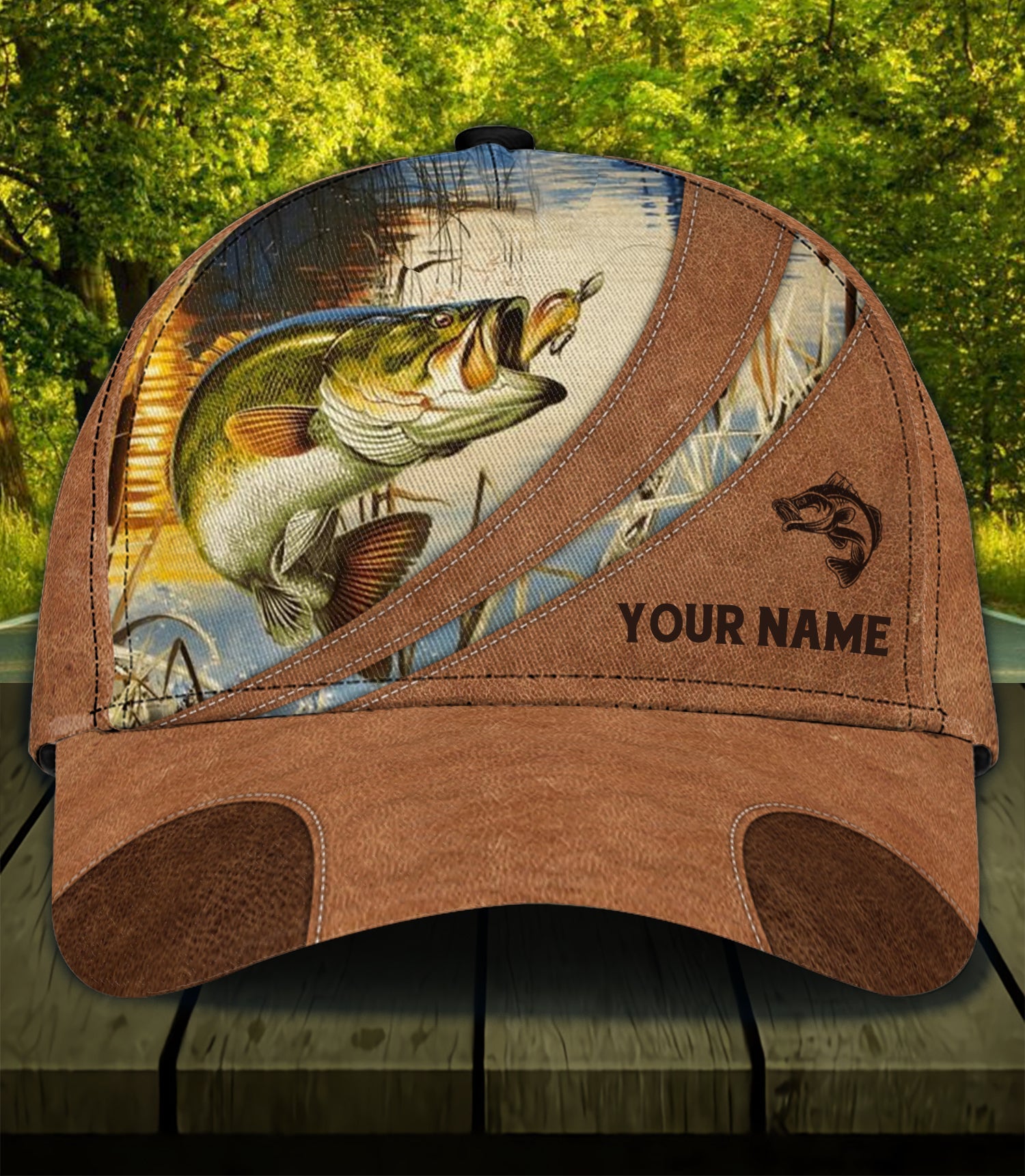 Personalized Fishing Classic Cap, Personalized Gift for Fishing Lovers Trucker Hats Custom Hats Gifts For Men & Women