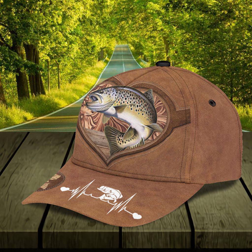 Personalized Fishing Classic Cap, Personalized Gift for Fishing Lovers Trucker Hats Custom Hats Gifts For Men & Women