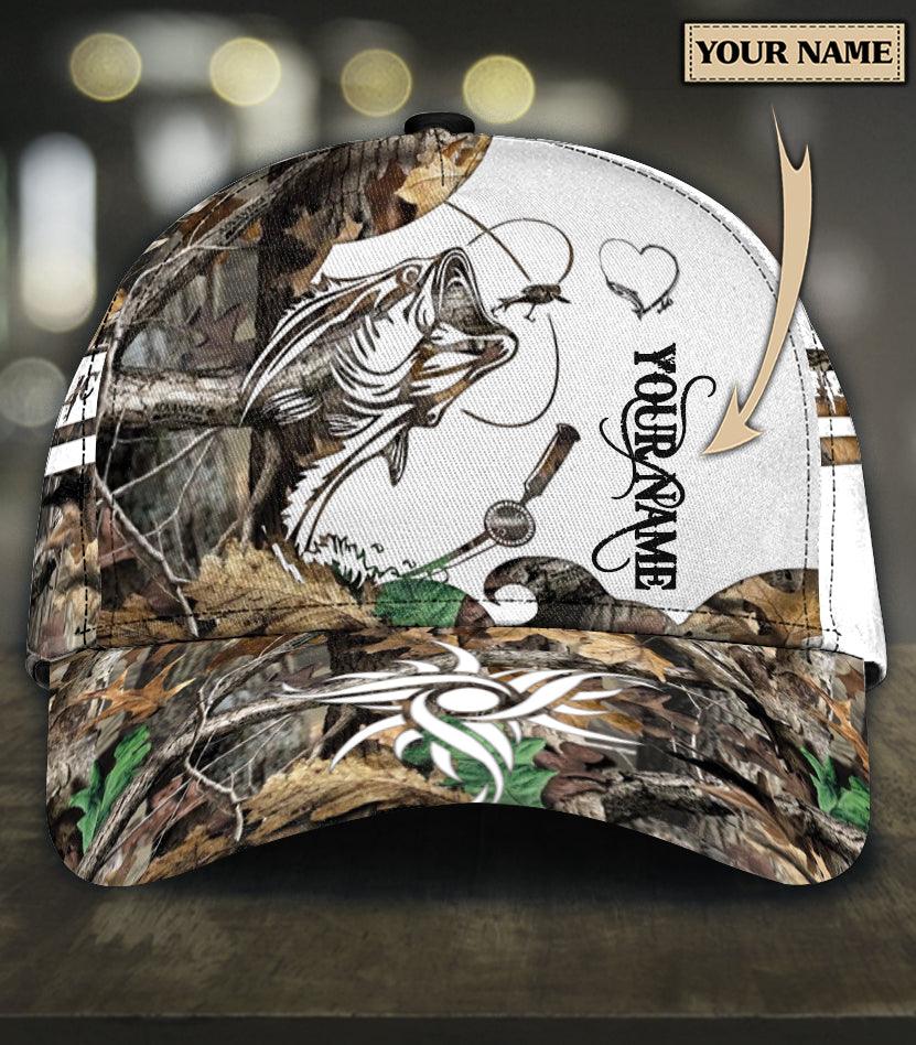 Personalized Fishing Classic Cap, Personalized Gift for Fishing Lovers Trucker Hats Custom Hats Gifts For Men & Women