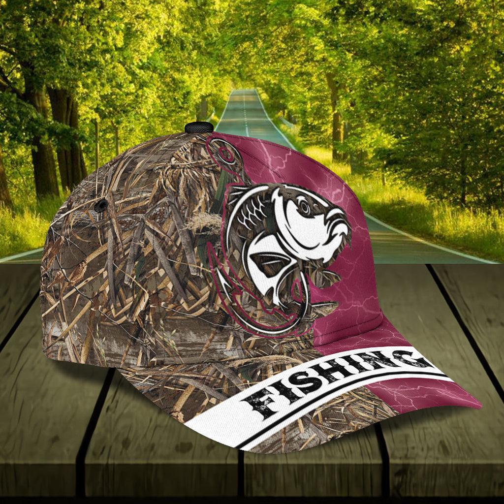 Personalized Fishing Classic Cap, Personalized Gift for Fishing Lovers Trucker Hats Custom Hats Gifts For Men & Women