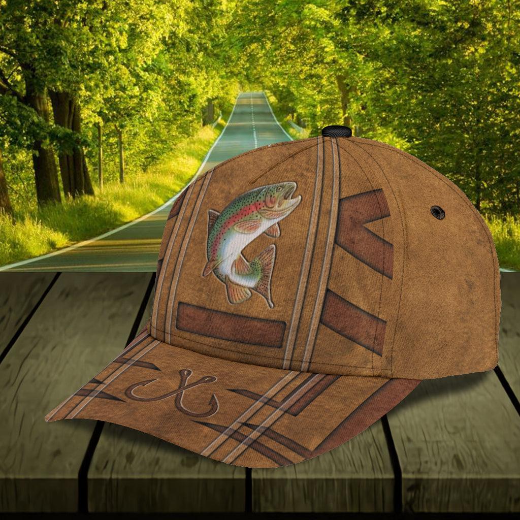 Personalized Fishing Classic Cap, Personalized Gift for Fishing Lovers Trucker Hats Custom Hats Gifts For Men & Women
