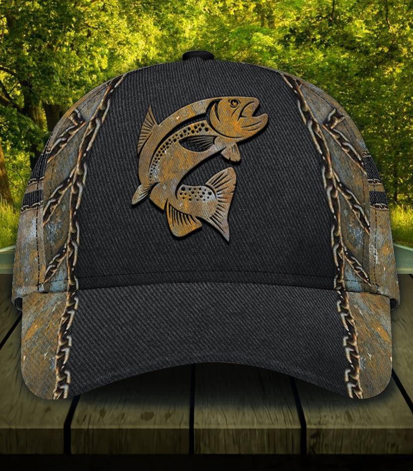 Personalized Fishing Classic Cap, Personalized Gift for Fishing Lovers Trucker Hats Custom Hats Gifts For Men & Women