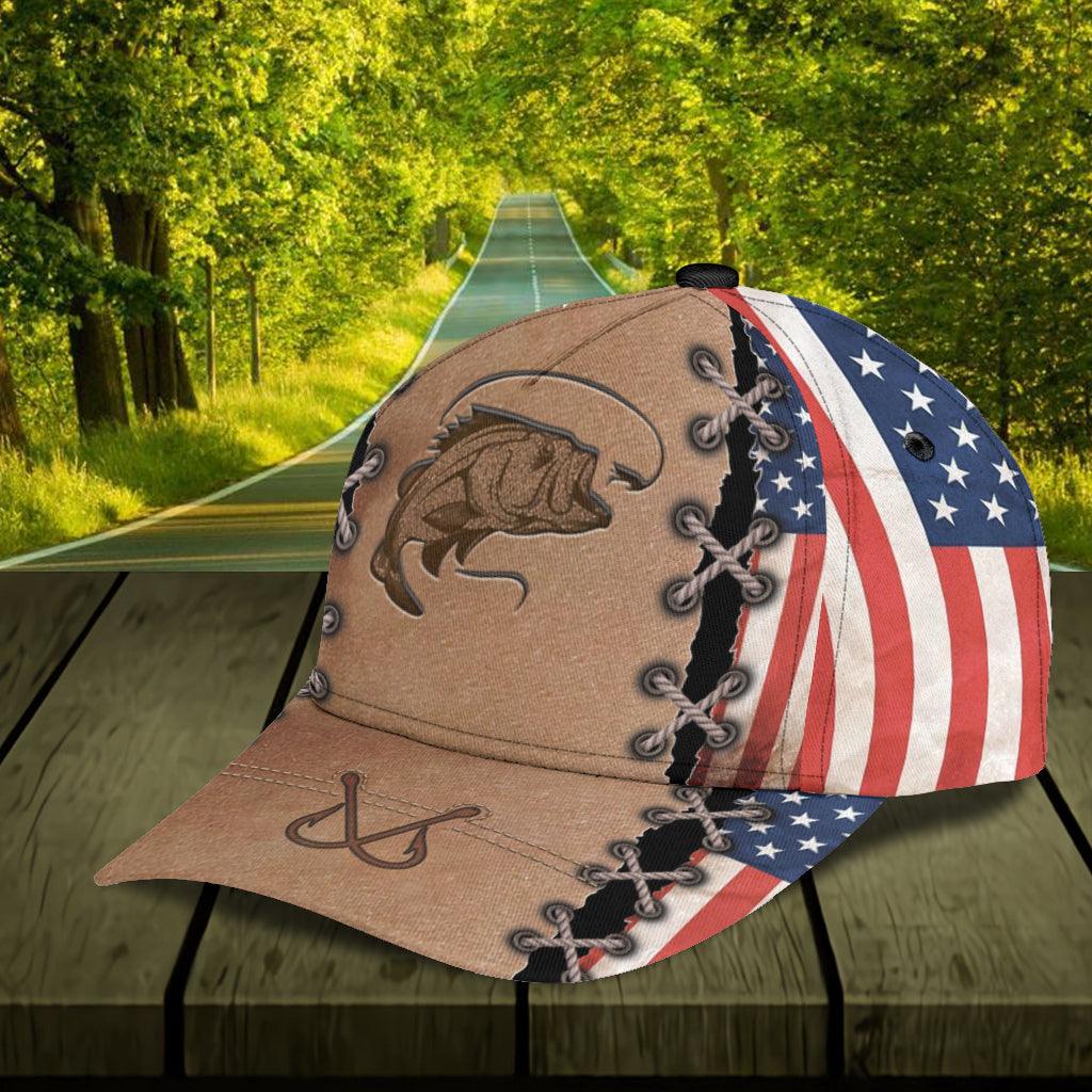 Personalized Fishing Classic Cap, Personalized Gift for Fishing Lovers Trucker Hats Custom Hats Gifts For Men & Women