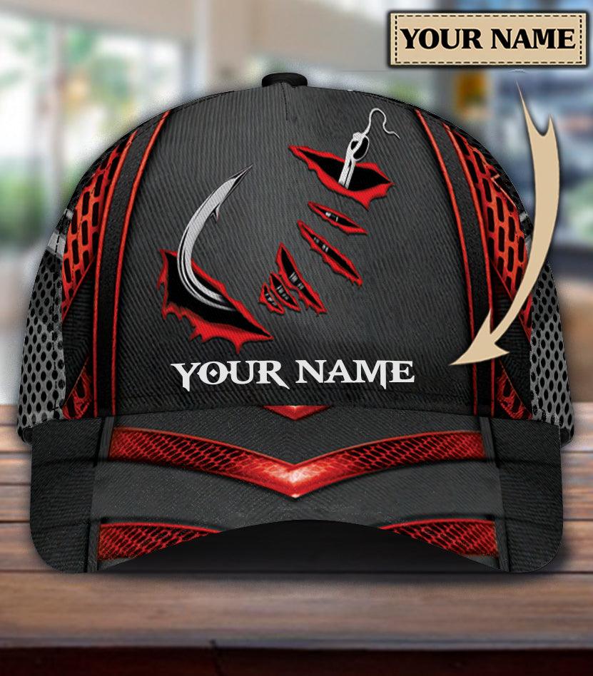 Personalized Fishing Classic Cap, Personalized Gift for Fishing Lovers Trucker Hats Custom Hats Gifts For Men & Women