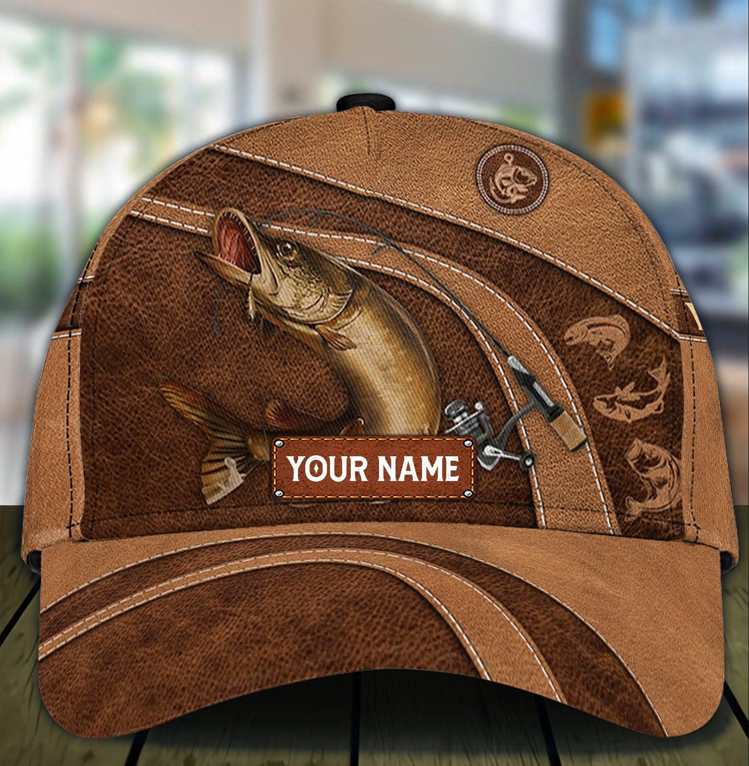 Personalized Fishing Classic Cap, Personalized Gift for Fishing Lovers Trucker Hats Custom Hats Gifts For Men & Women