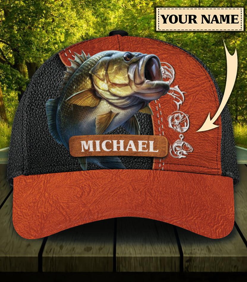 Personalized Fishing Classic Cap, Personalized Gift for Fishing Lovers Trucker Hats Custom Hats Gifts For Men & Women