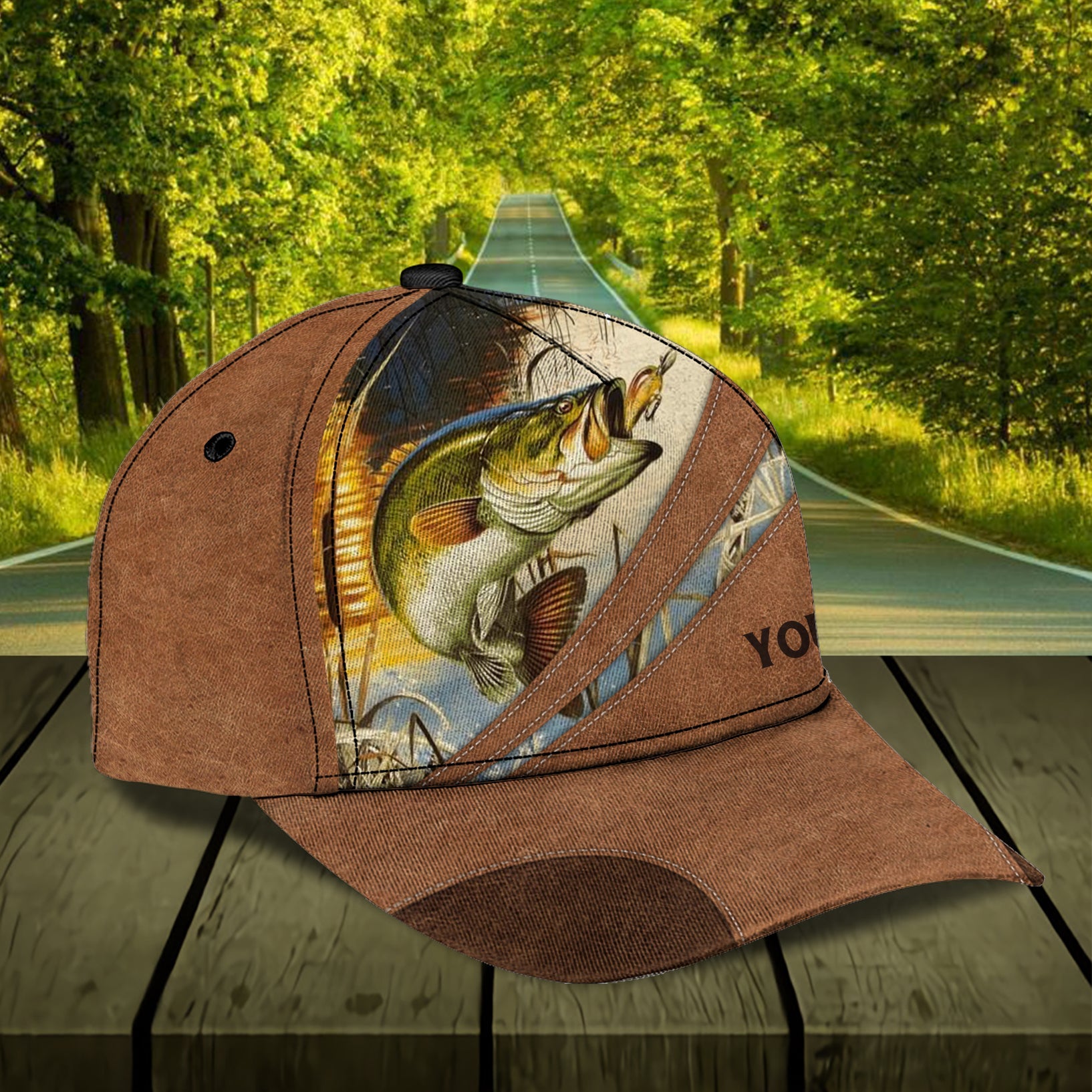 Personalized Fishing Classic Cap, Personalized Gift for Fishing Lovers Trucker Hats Custom Hats Gifts For Men & Women