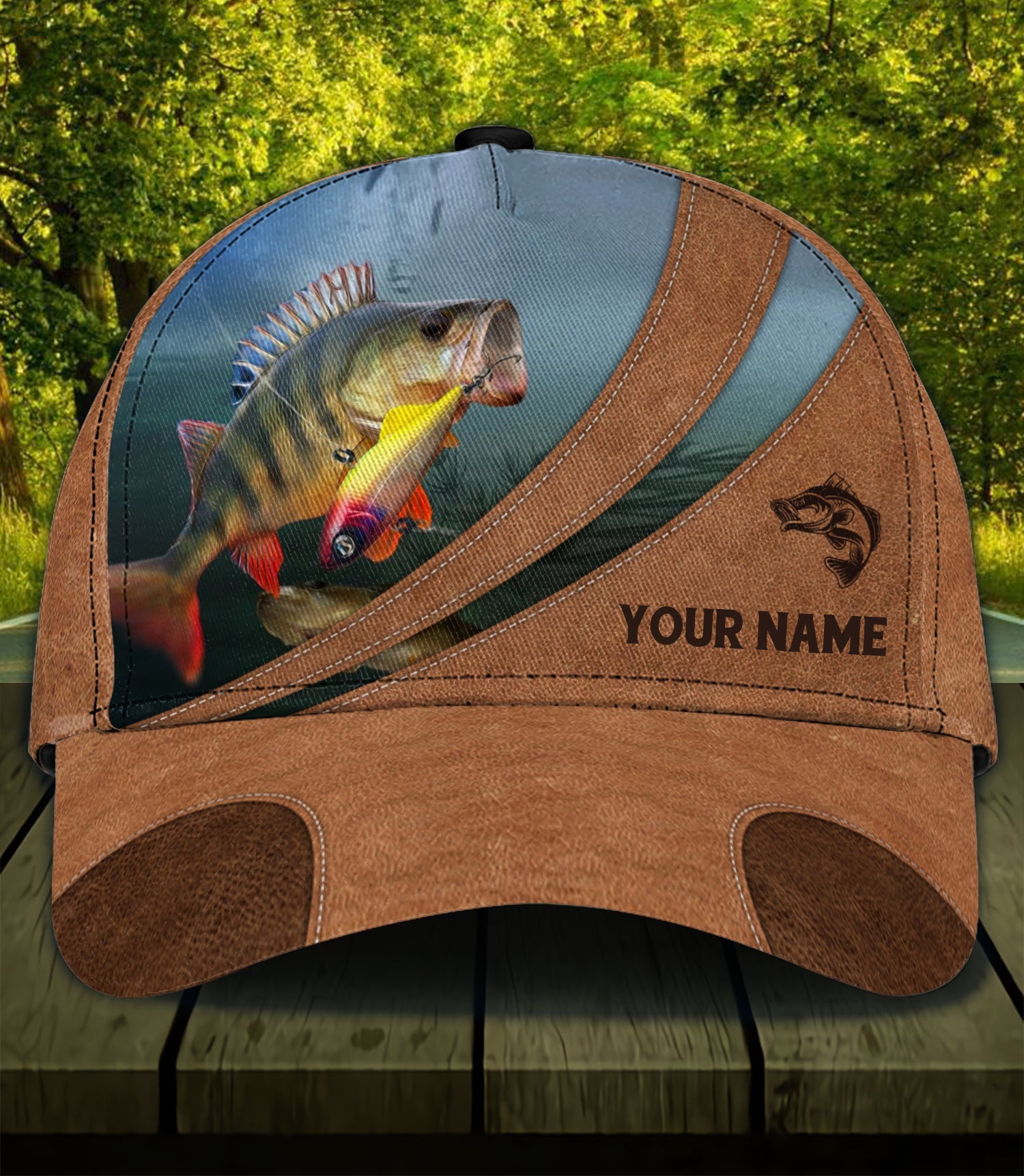 Personalized Fishing Classic Cap, Personalized Gift for Fishing Lovers Trucker Hats Custom Hats Gifts For Men & Women