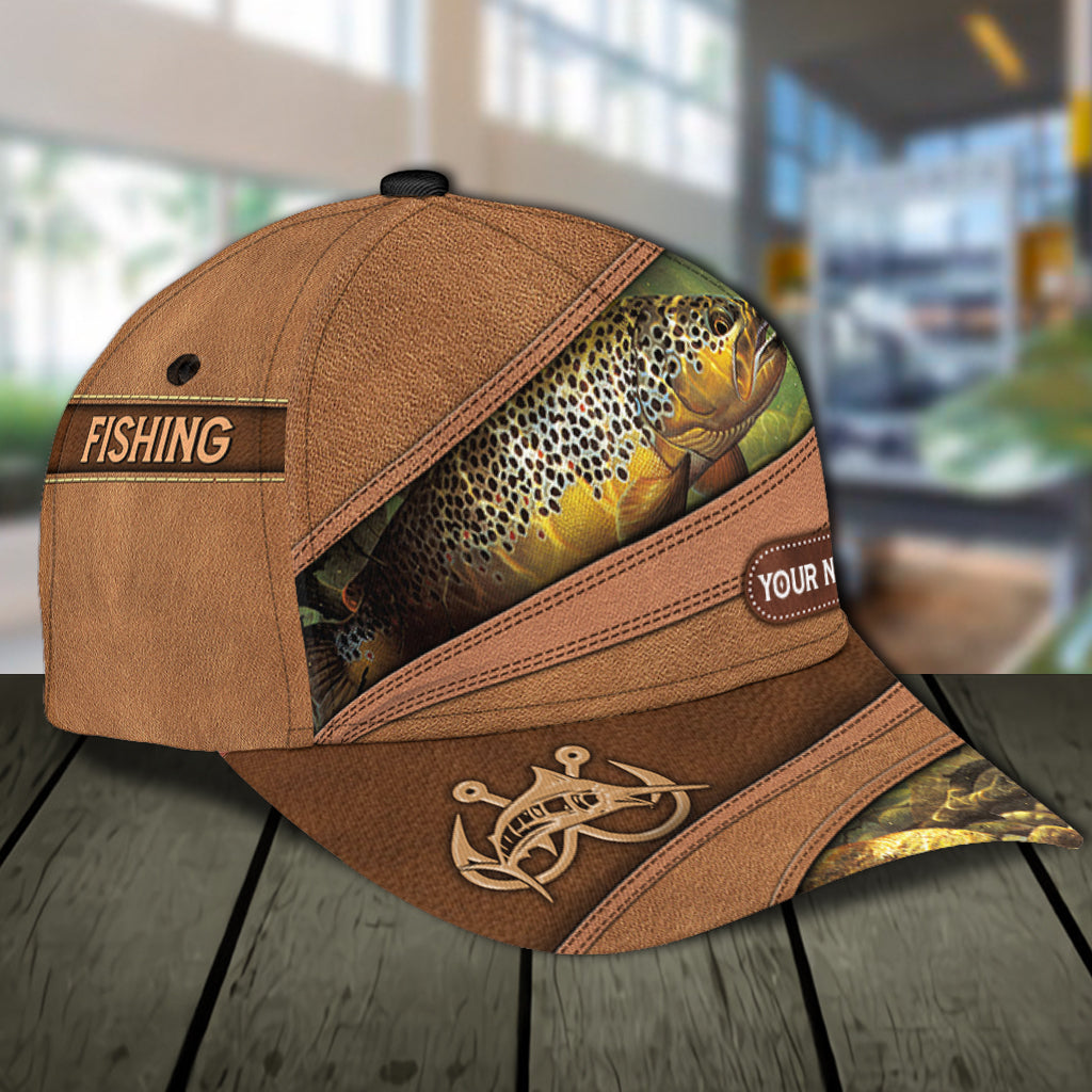 Personalized Fishing Classic Cap, Personalized Gift for Fishing Lovers Trucker Hats Custom Hats Gifts For Men & Women