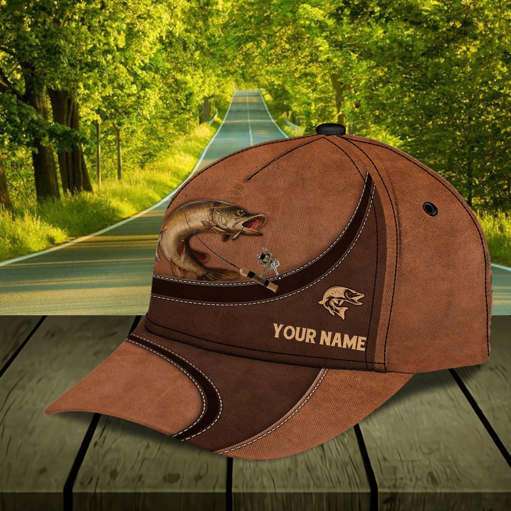 Personalized Fishing Classic Cap, Personalized Gift for Fishing Lovers Trucker Hats Custom Hats Gifts For Men & Women