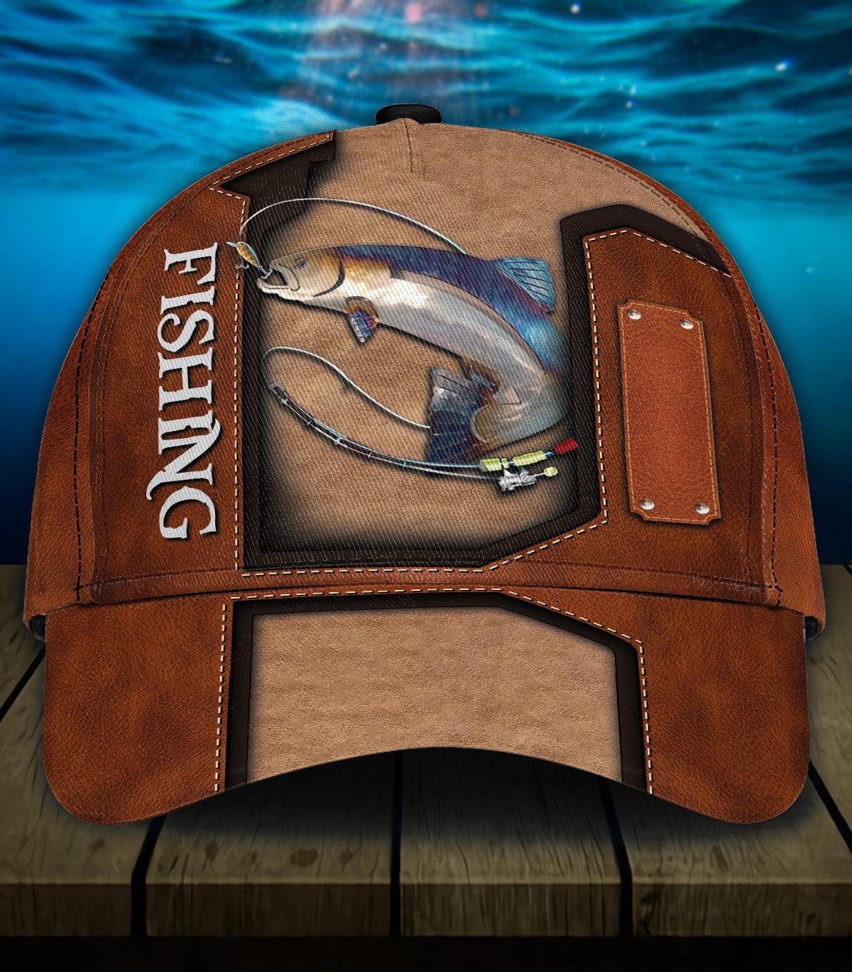 Personalized Fishing Classic Cap, Personalized Gift for Fishing Lovers Trucker Hats Custom Hats Gifts For Men & Women