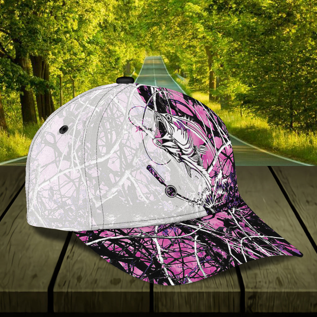 Personalized Fishing Classic Cap, Personalized Gift for Fishing Lovers Trucker Hats Custom Hats Gifts For Men & Women