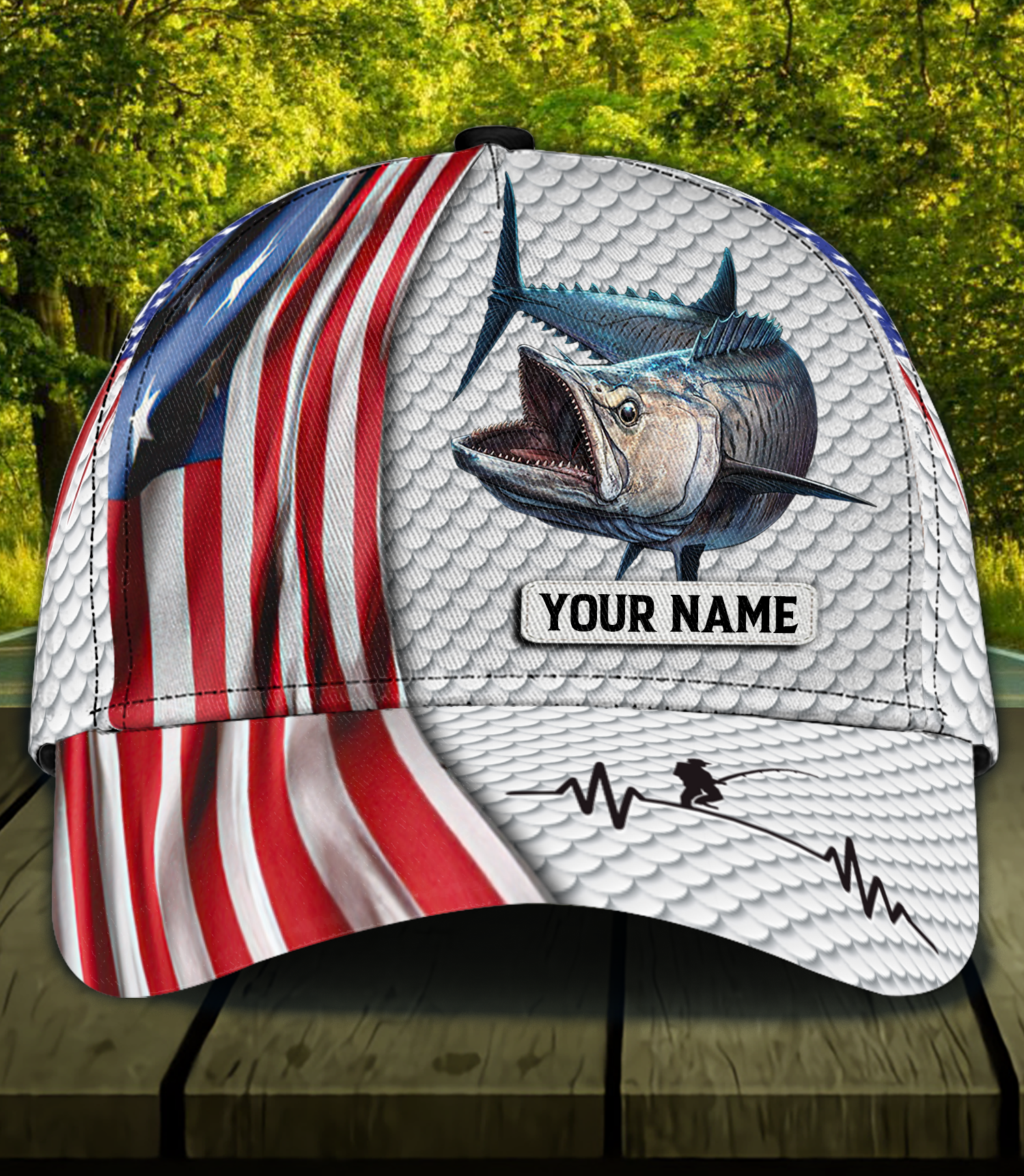 Personalized Fishing Classic Cap, Personalized Gift for Fishing Lovers Trucker Hats Custom Hats Gifts For Men & Women