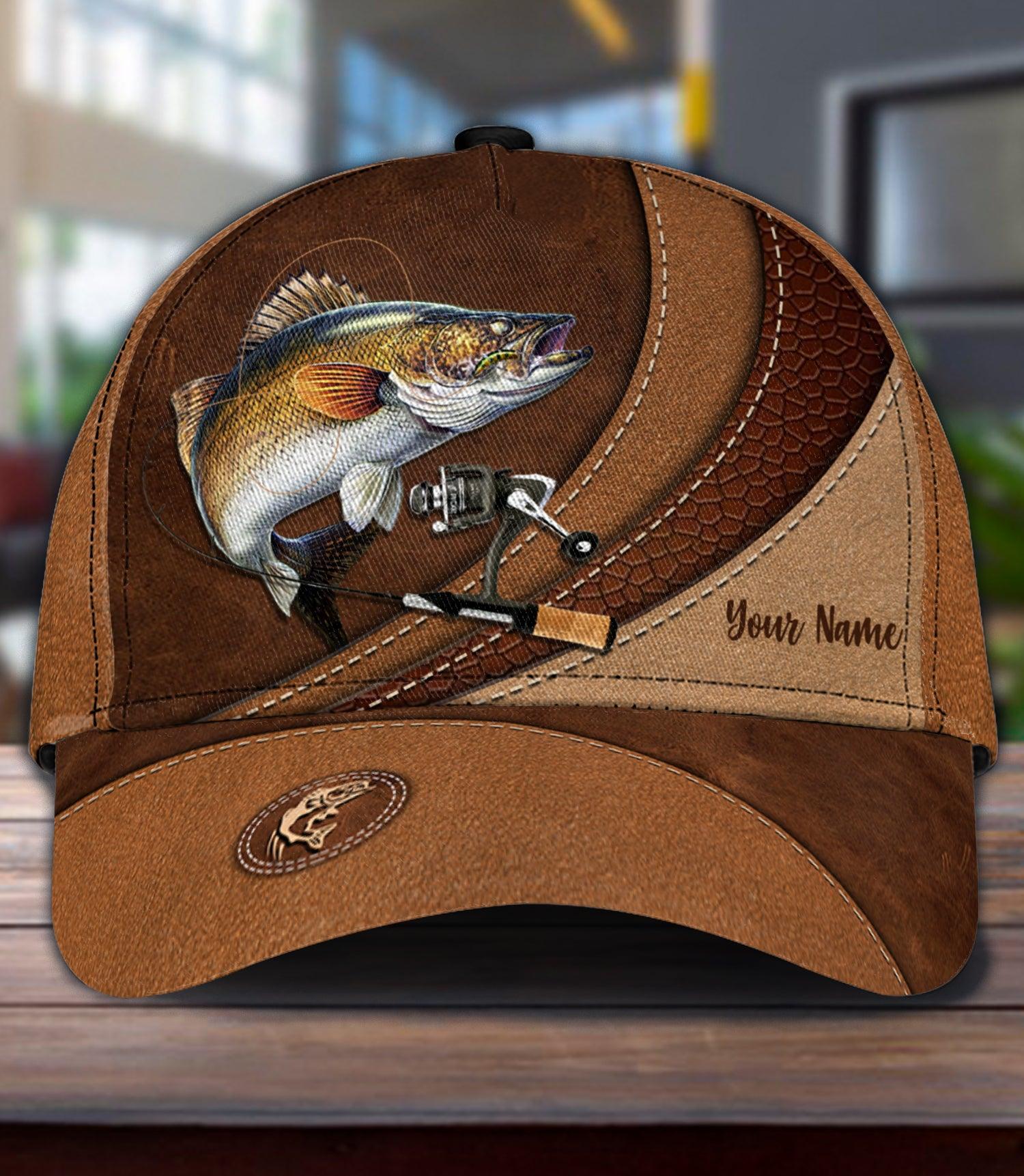 Personalized Fishing Classic Cap, Personalized Gift for Fishing Lovers Trucker Hats Custom Hats Gifts For Men & Women