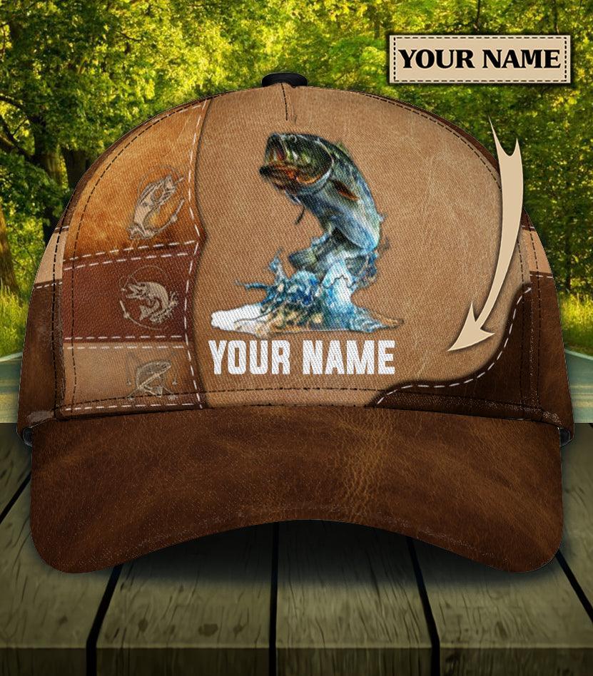 Personalized Fishing Classic Cap, Personalized Gift for Fishing Lovers Trucker Hats Custom Hats Gifts For Men & Women