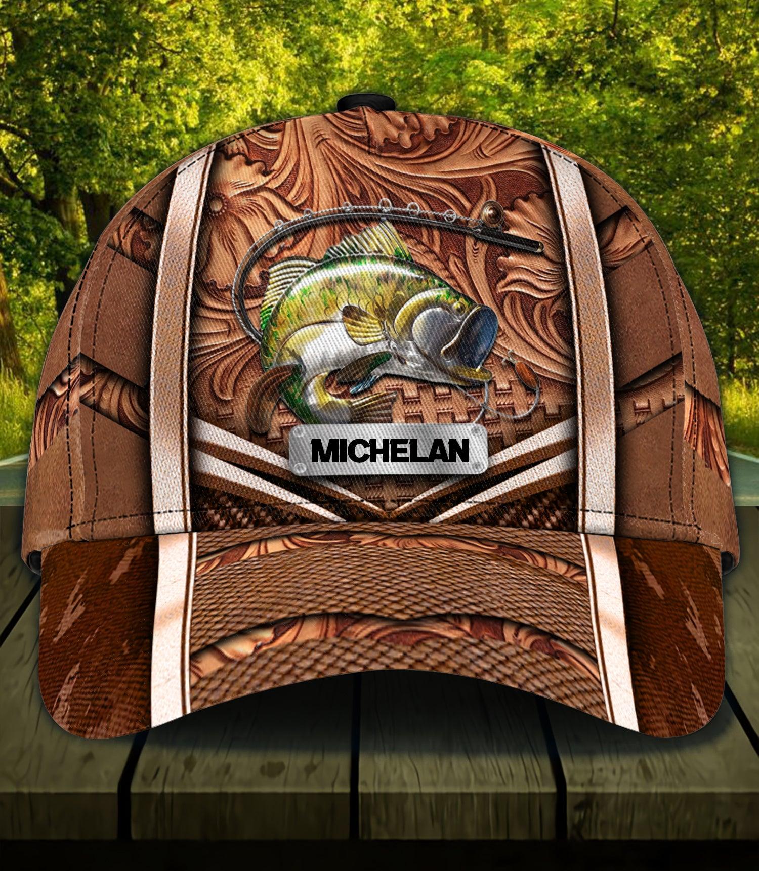 Personalized Fishing Classic Cap, Personalized Gift for Fishing Lovers Trucker Hats Custom Hats Gifts For Men & Women