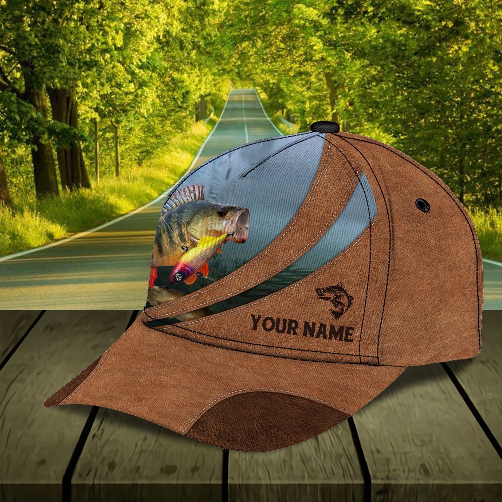 Personalized Fishing Classic Cap, Personalized Gift for Fishing Lovers Trucker Hats Custom Hats Gifts For Men & Women