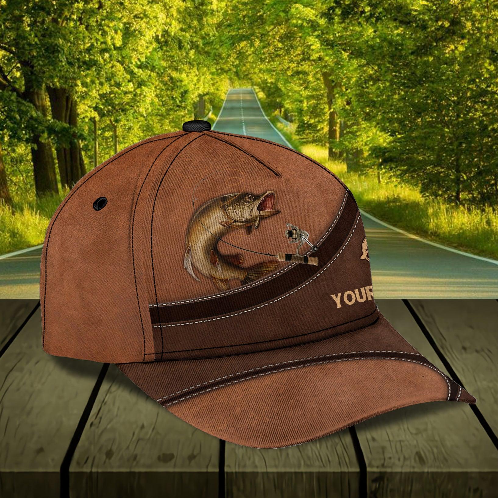 Personalized Fishing Classic Cap, Personalized Gift for Fishing Lovers Trucker Hats Custom Hats Gifts For Men & Women