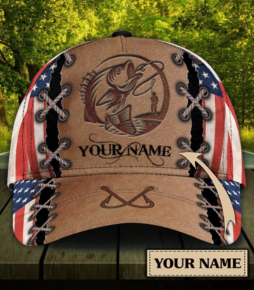 Personalized Fishing Classic Cap, Personalized Gift for Fishing Lovers Trucker Hats Custom Hats Gifts For Men & Women