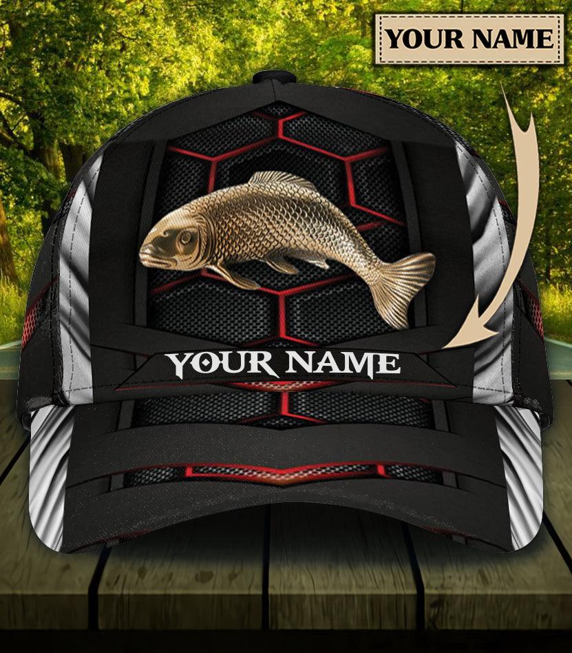 Personalized Fishing Classic Cap, Personalized Gift for Fishing Lovers Trucker Hats Custom Hats Gifts For Men & Women